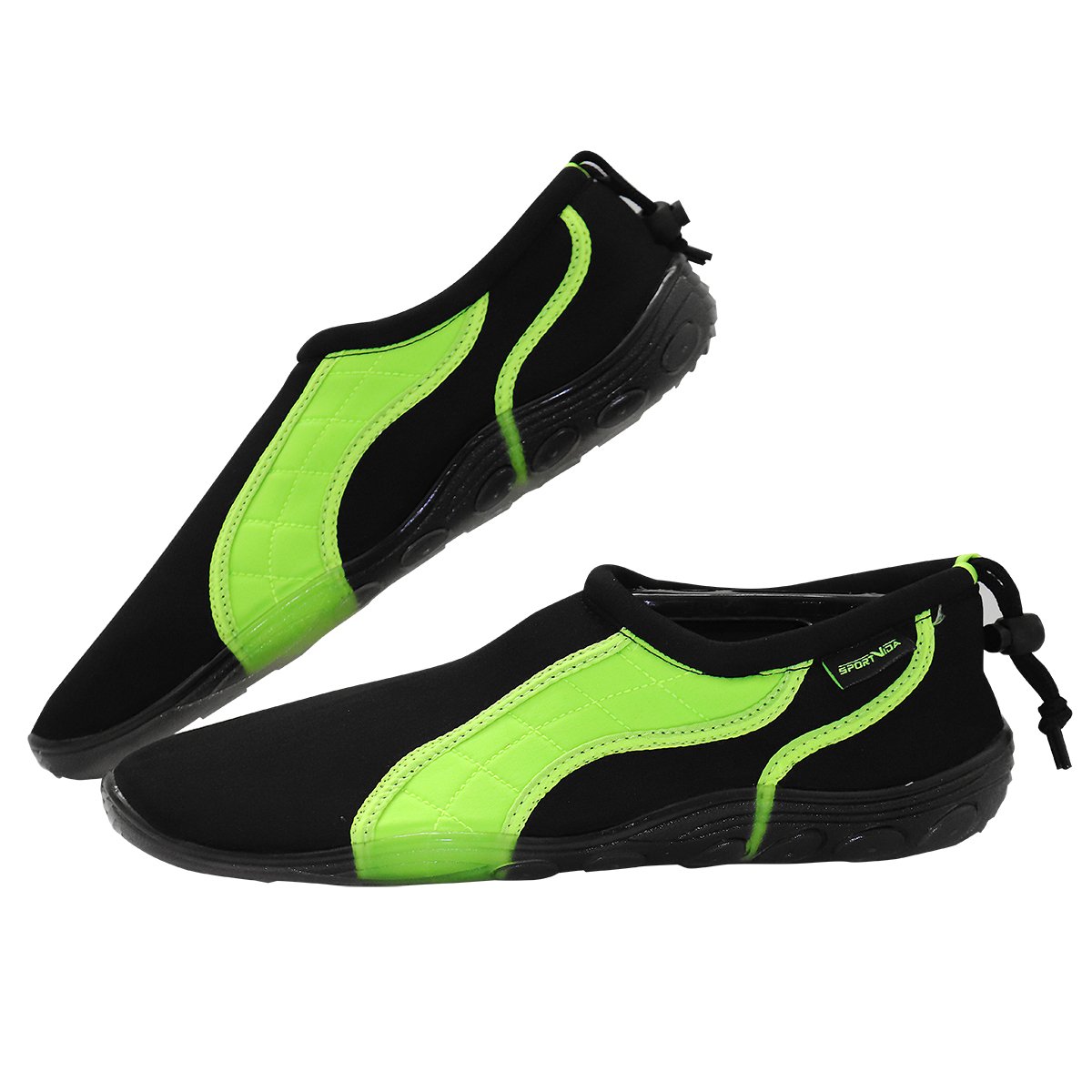Обувь для пляжа и кораллов (аквашузы) SportVida SV-GY0004-R41 Size 41 Black/Green