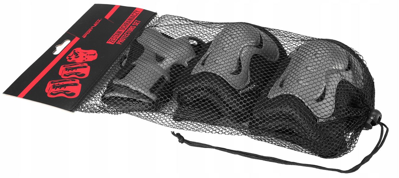 Комплект захисний SportVida 3 в 1 SV-KY0007-L Size L Grey/Black