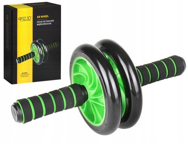 Ролик (гімнастичне колесо) для преса 4FIZJO Ab Wheel 4FJ0039 Black/Green