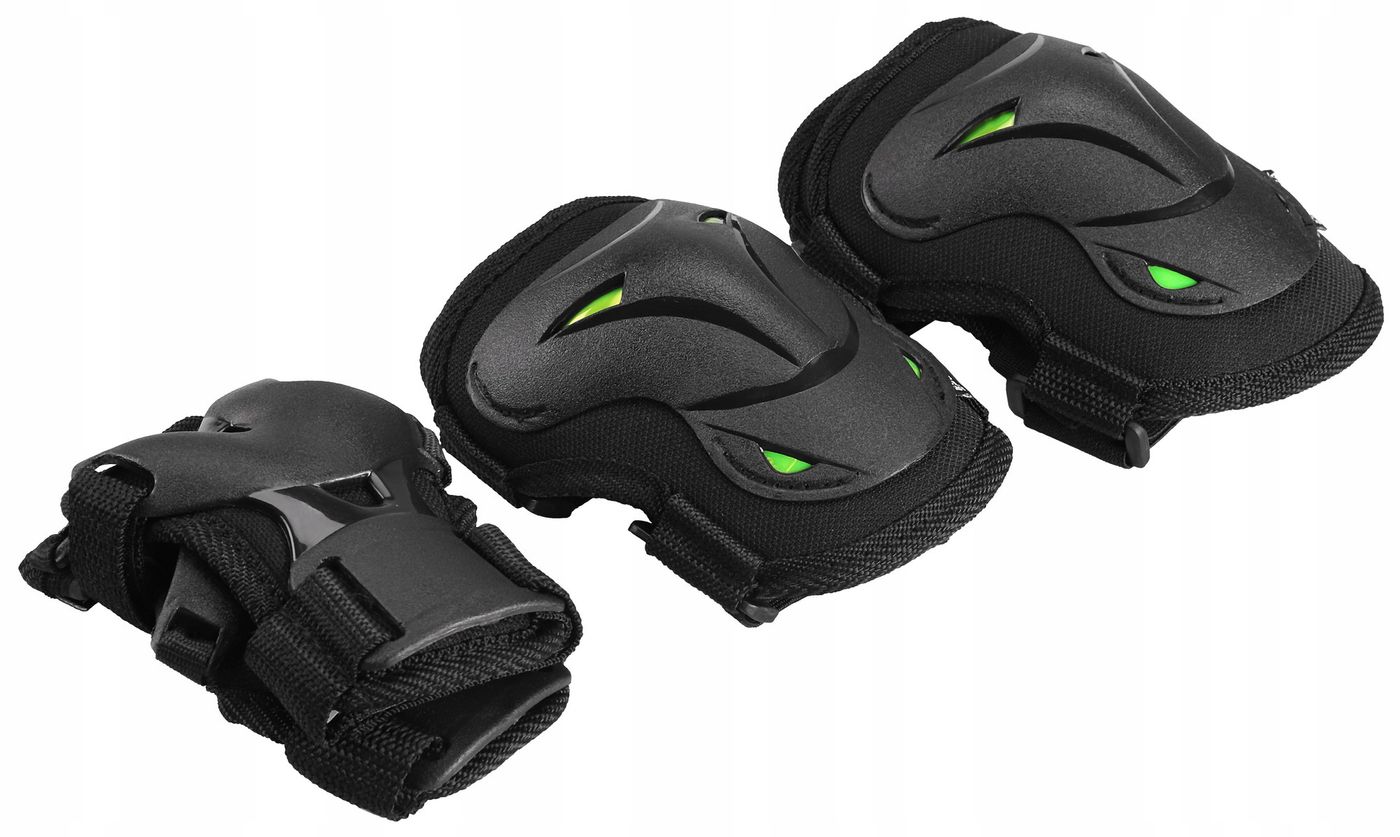 Комплект захисний SportVida 3 в 1 SV-KY0004-S Size S Black/Green