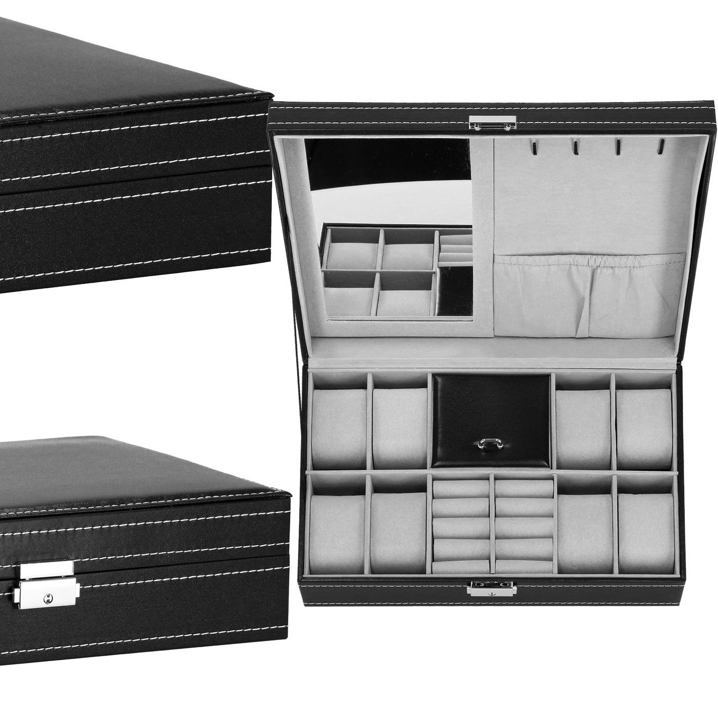 Скринька (органайзер) для зберігання годинників Springos 30 x 20 x 8 см HA1062