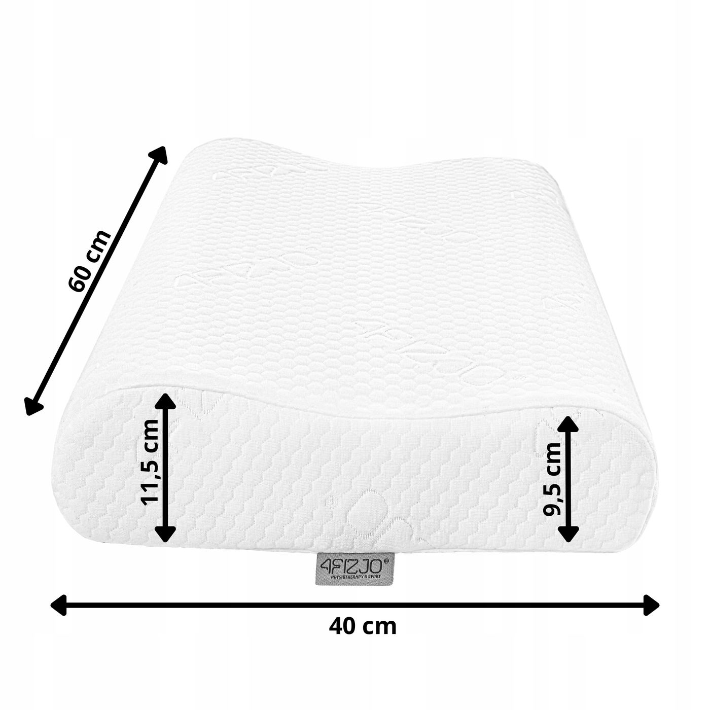 Подушка ортопедична 4FIZJO Ergo+ 40 x 60 см охолоджуюча для сну 4FJ0408