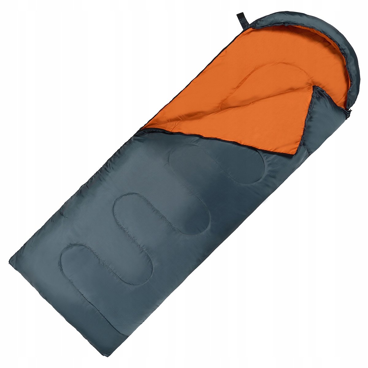 Спальный мешок (спальник) одеяло SportVida SV-CC0065 +2 ...+21°C R Navy Green/Orange