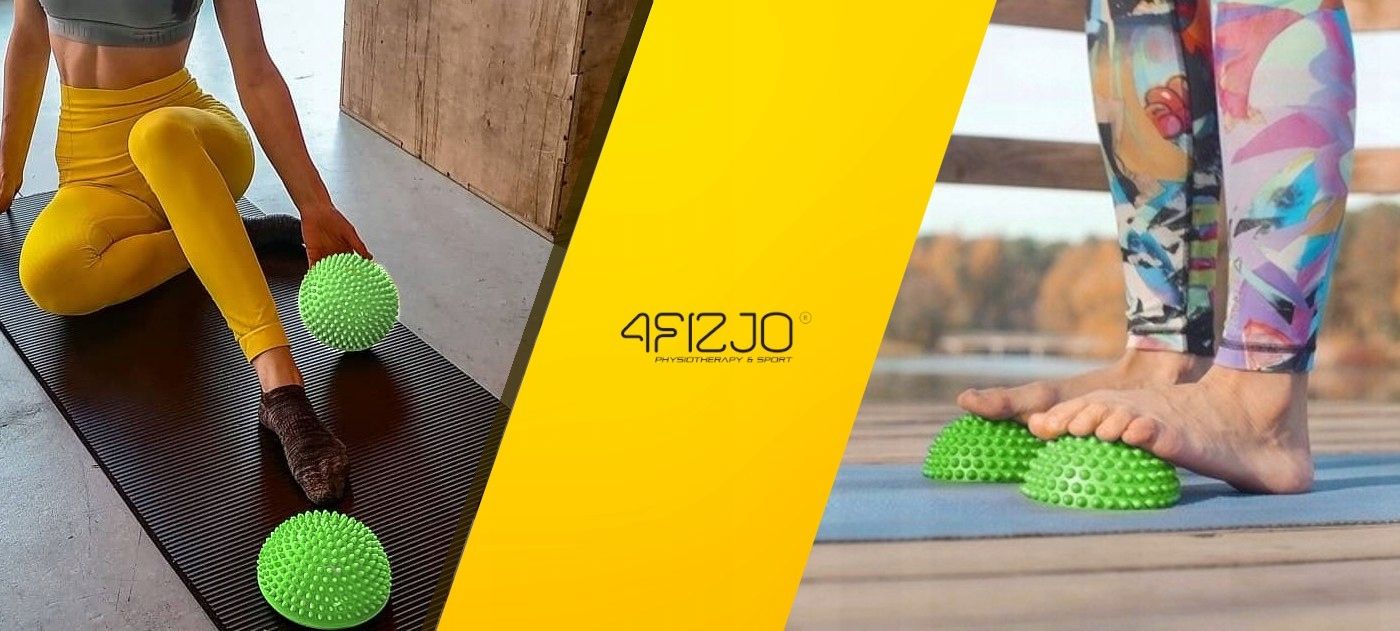 Півсфера масажна балансувальна 4FIZJO Balance Pad 16 см 2 шт (масажер для ніг, стоп) 4FJ0059 Green