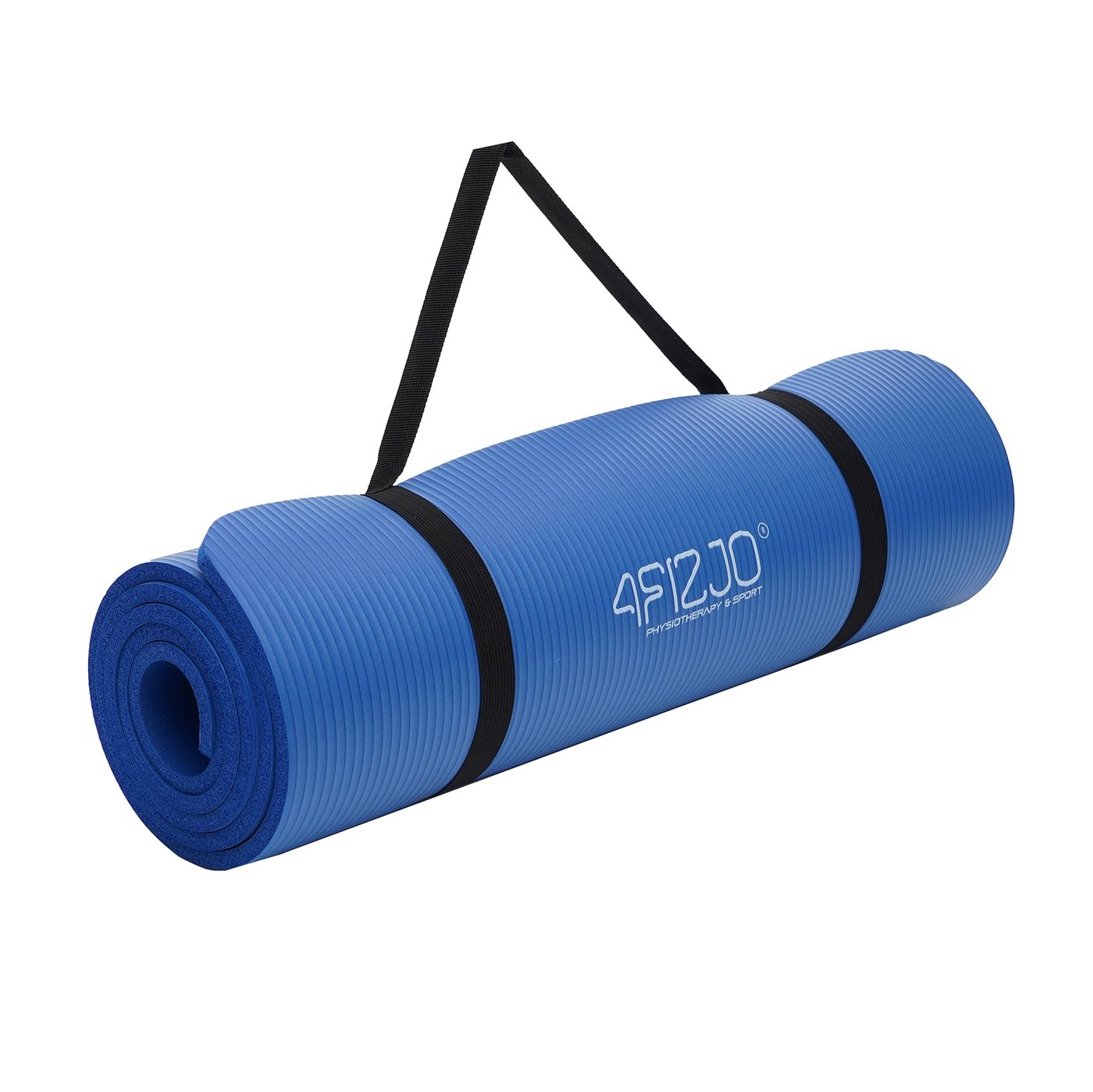 Коврик (мат) спортивный 4FIZJO NBR 180 x 60 x 1 см для йоги и фитнеса 4FJ0014 Blue
