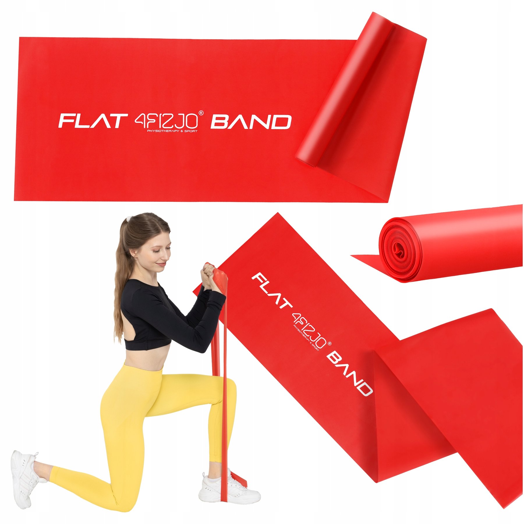 Стрічка-еспандер для спорту та реабілітації 4FIZJO Flat Band 200 х 15 cм 2-4 кг 4FJ0004