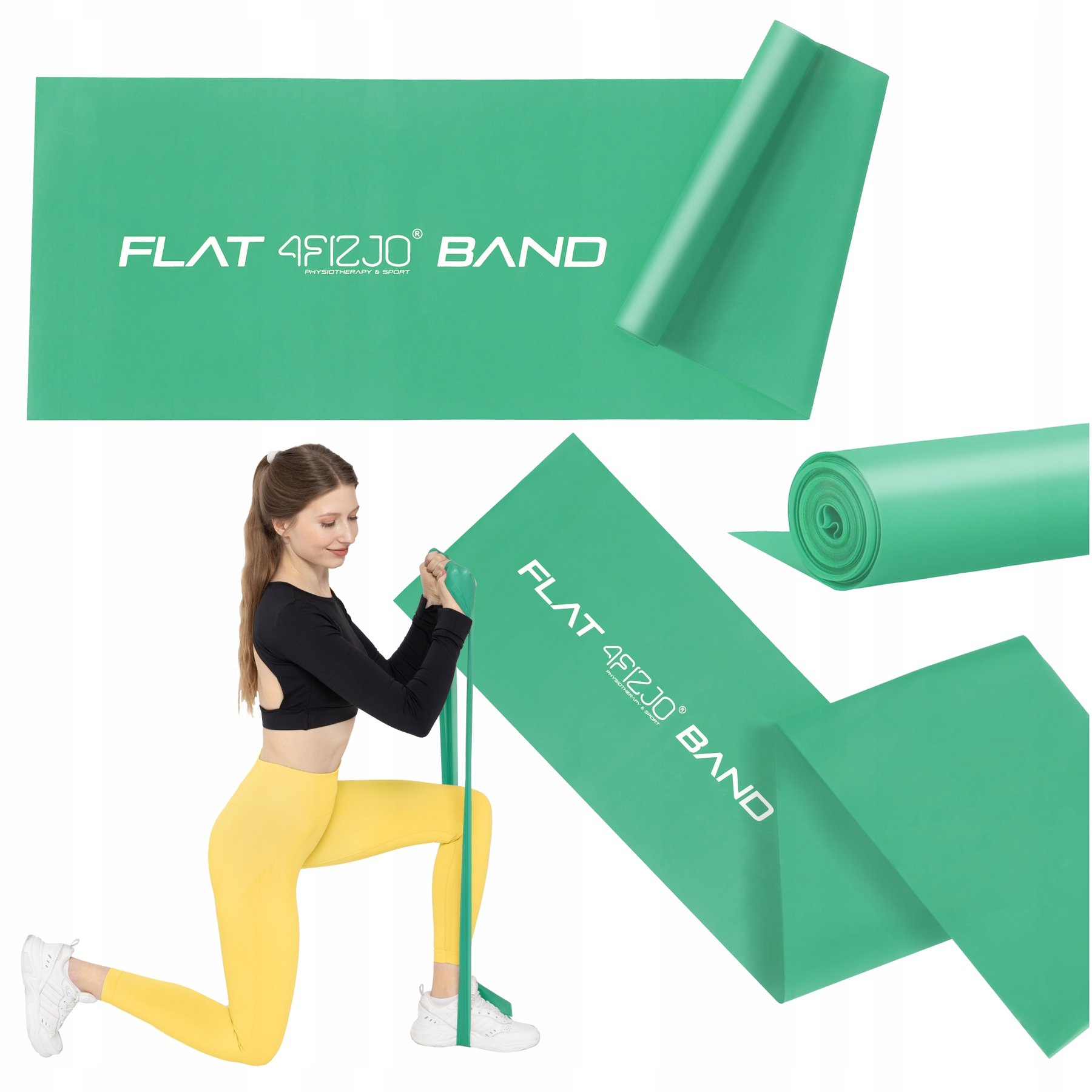 Стрічка-еспандер для спорту та реабілітації 4FIZJO Flat Band 200 х 15 cм 5-8 кг 4FJ0005