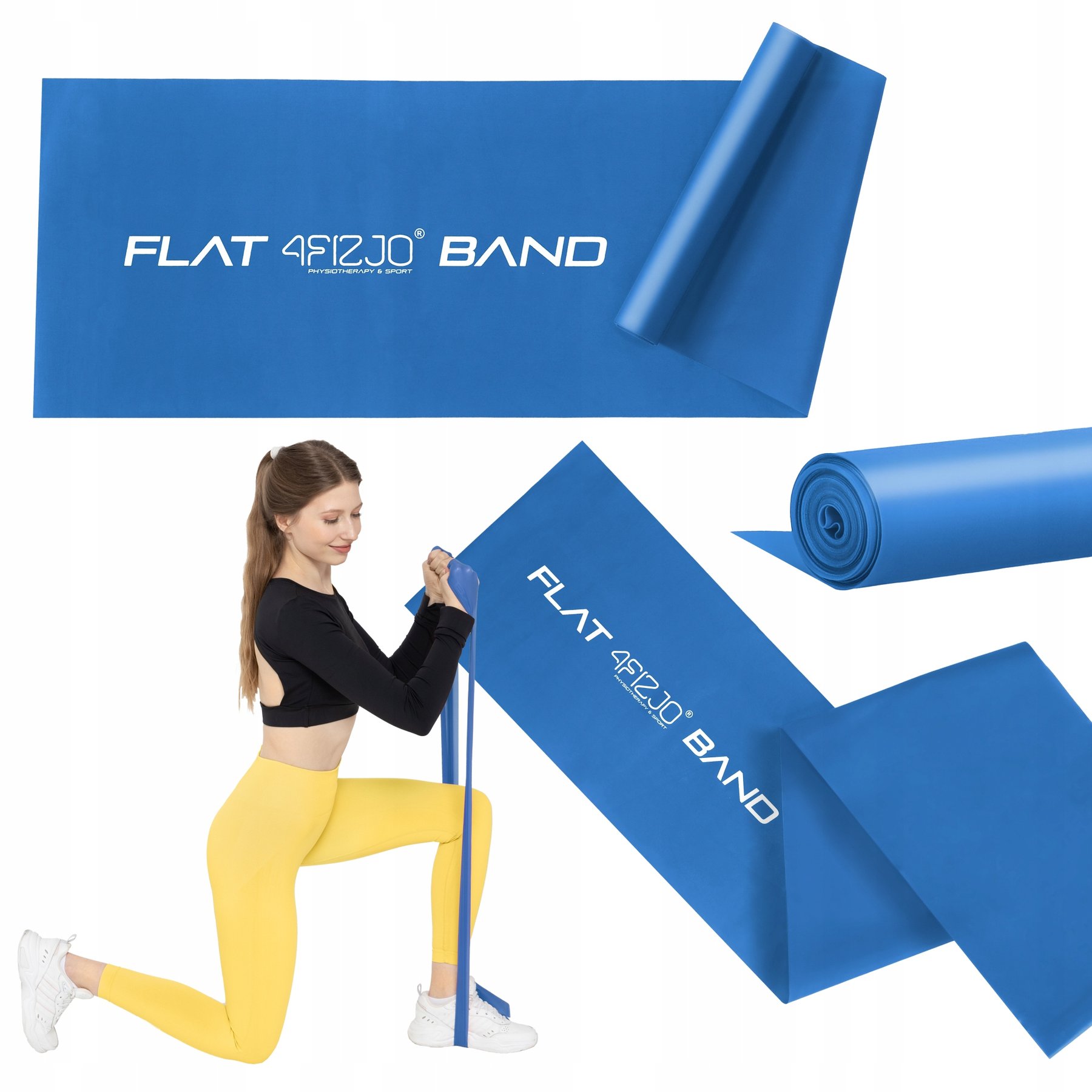 Стрічка-еспандер для спорту та реабілітації 4FIZJO Flat Band 200 х 15 cм 9-11 кг 4FJ0006