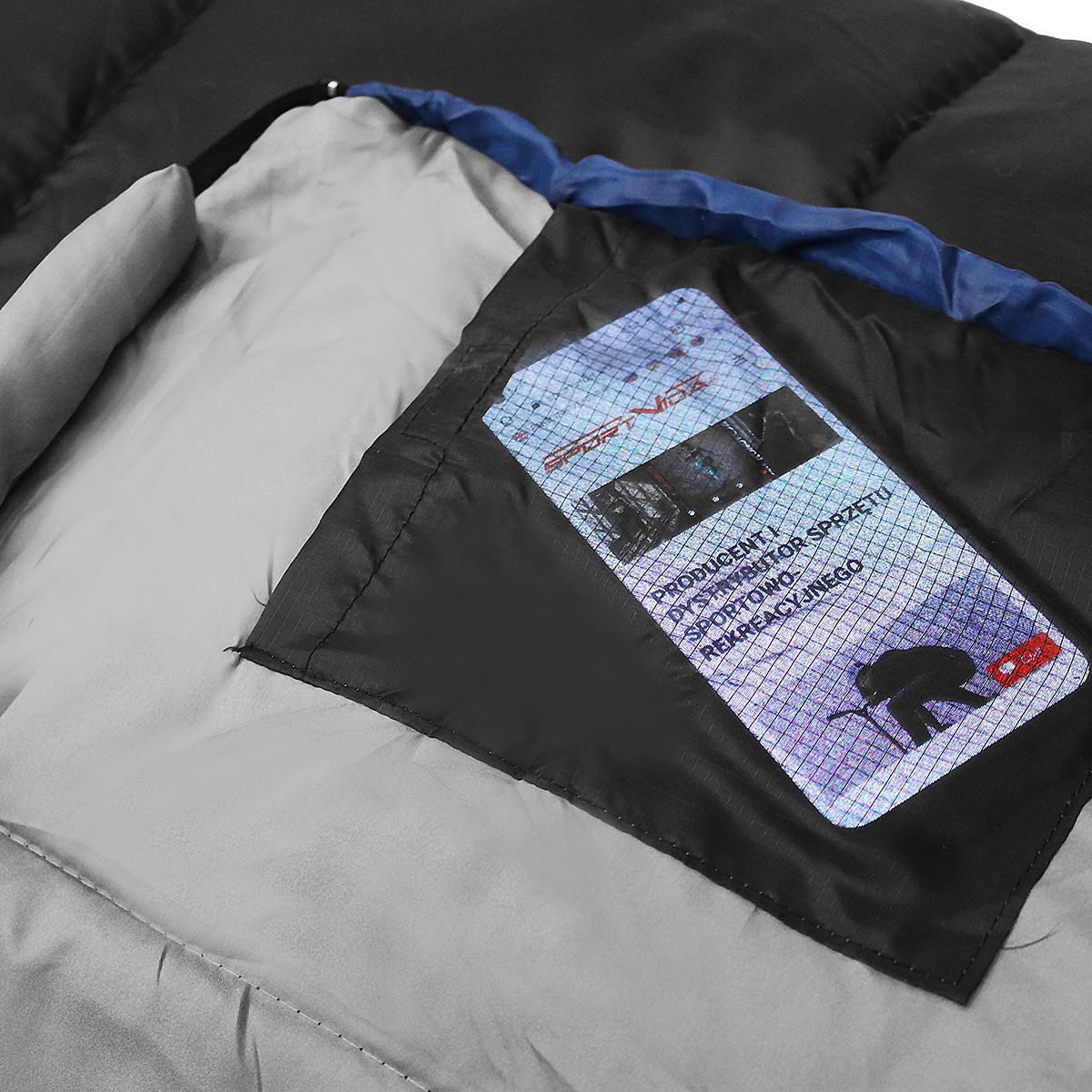 Спальний мішок (спальник) ковдра SportVida SV-CC0069 -3 ...+21°C L Black/Grey