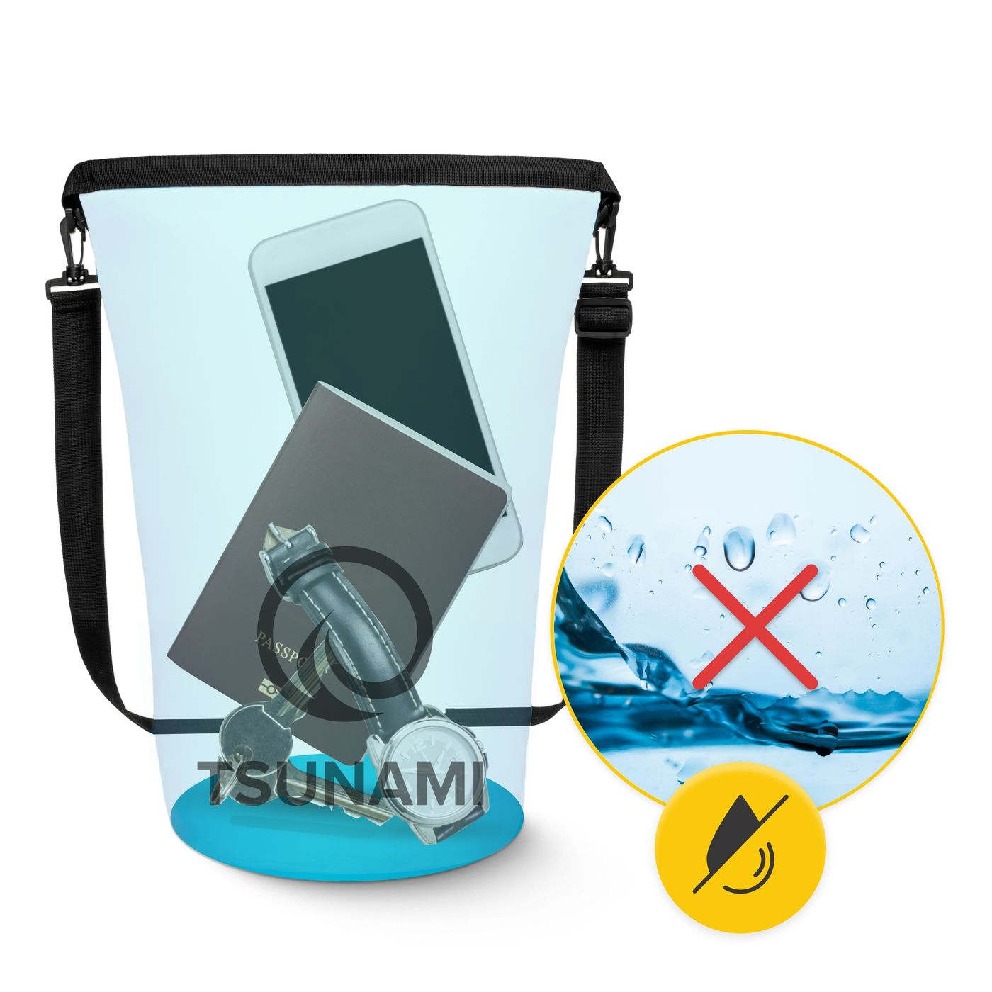 Гермомішок TSUNAMI Dry Pack 5 л водозахисний TS010