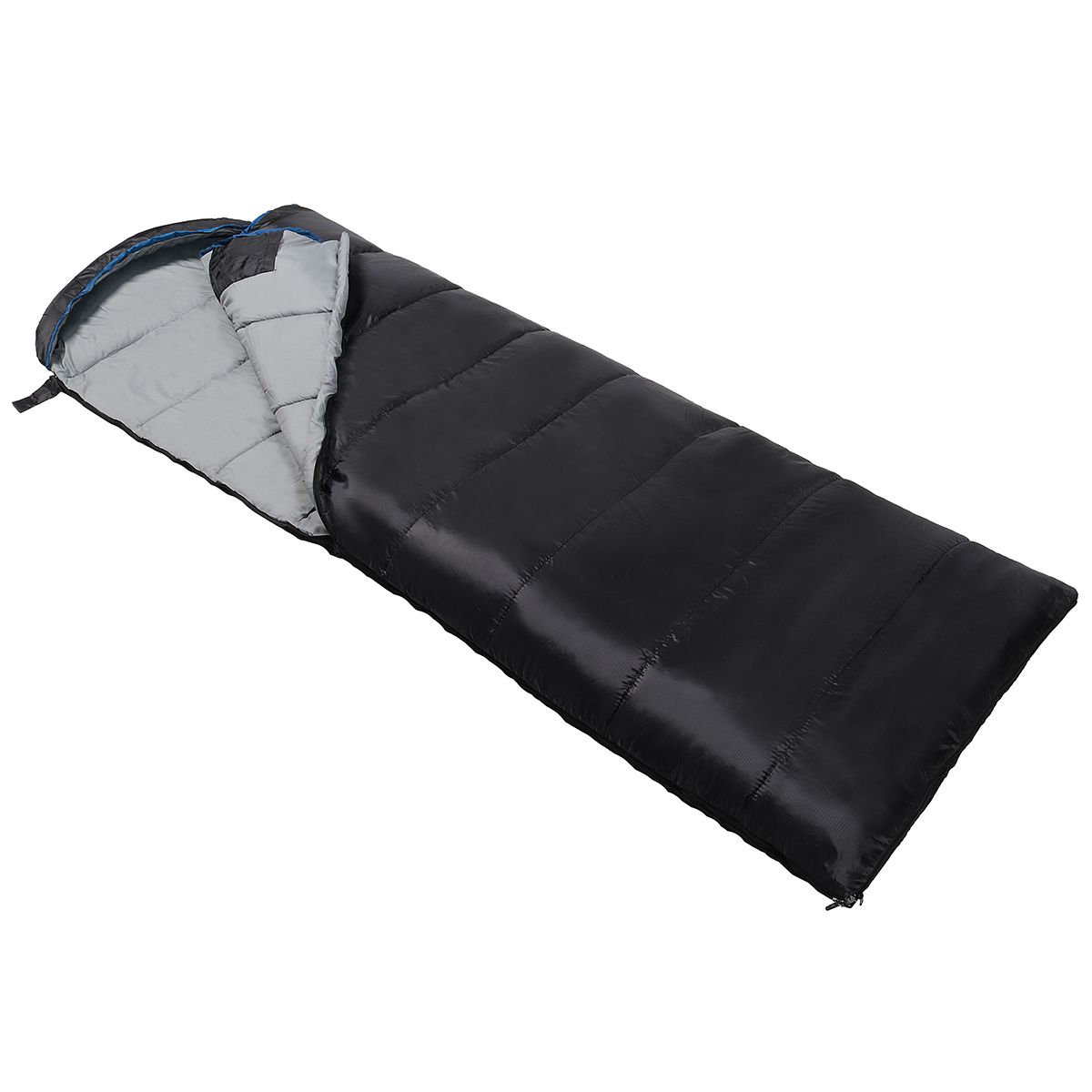 Спальний мішок (спальник) ковдра SportVida SV-CC0072 -3 ...+21°C R Black/Grey