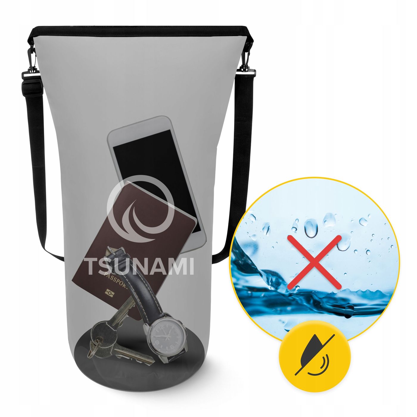 Гермомішок TSUNAMI Dry Pack 20 л водозахисний TS014
