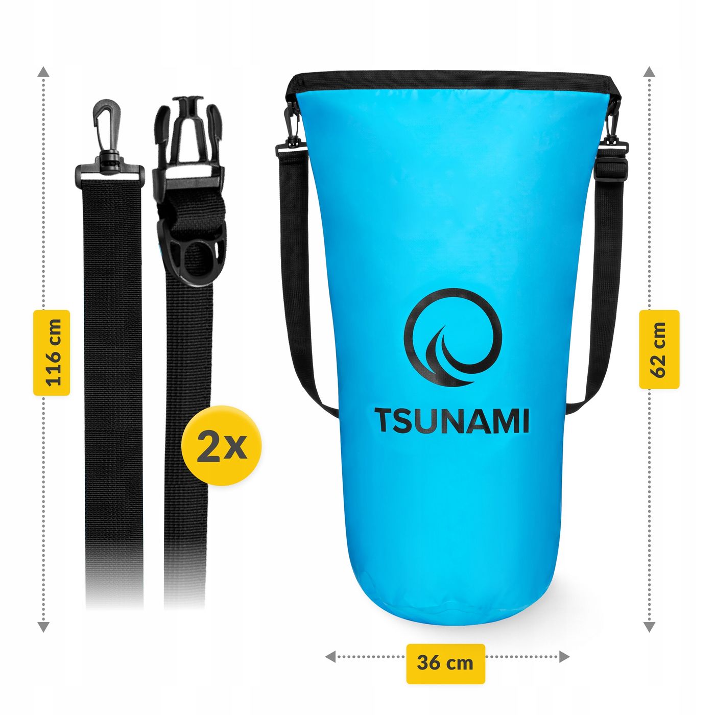 Гермомешок TSUNAMI Dry Pack 20 л водозащитный TS015